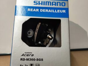 SHIMANO Dérailleur arrière ACERA M360 7/8v Noir Chape Longue SGS